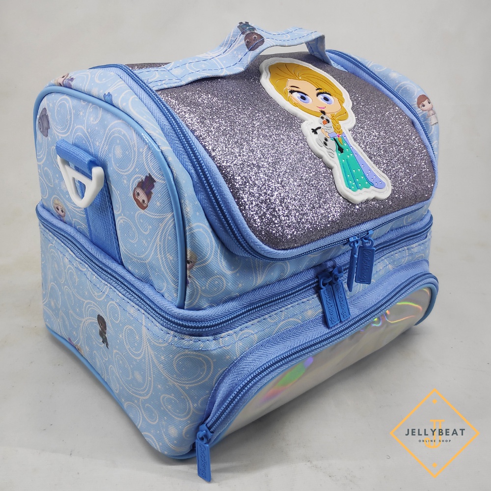 Tas BEKAL JUMBO FROZEN BIRU Model Smiggle / Bag Lunch Box Aluminium Foil Premium