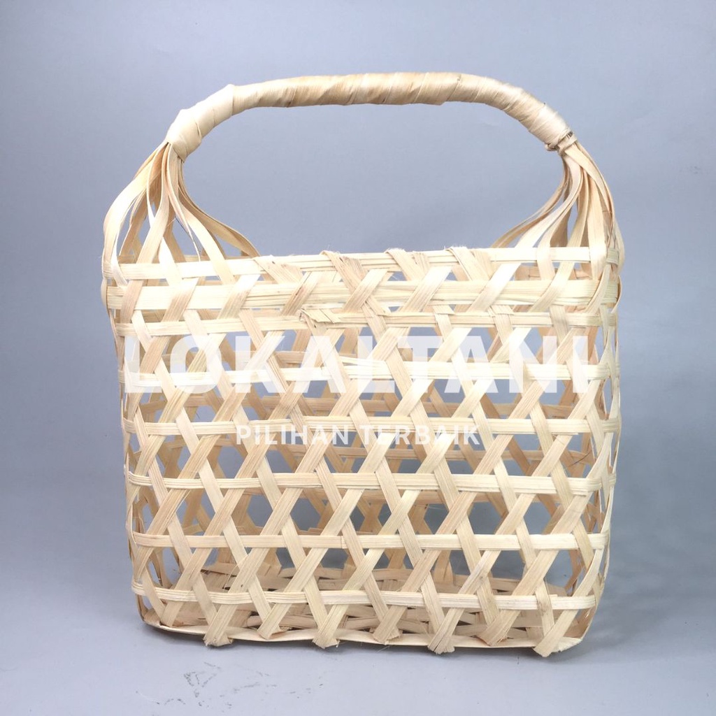Tas Anyaman Bambu Bingkisan/ Keranjang Sayuran Buah-buahan/ Tas Anyaman Bambu Besar