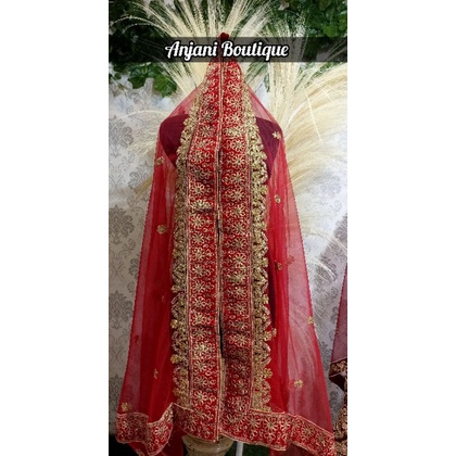 Selendang india ori / dupatta india / selendang pengantin indial-1