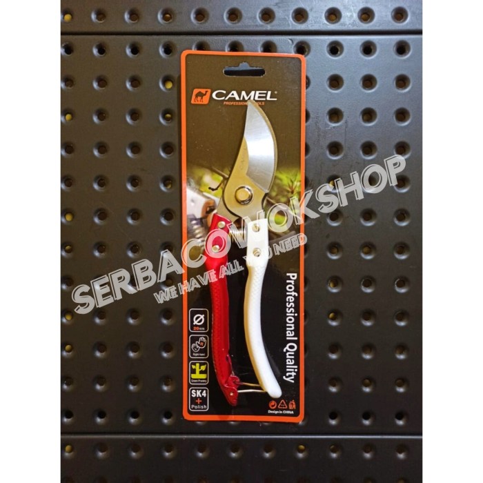 Camel Gunting Dahan Gagang Besi Merah Putih Pruning Shears Termurah