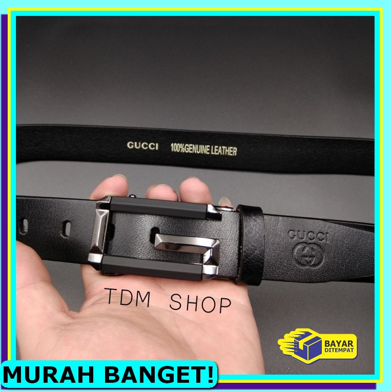 Branded Ikat Pinggang Termurah>> Ikat Pinggang Kulit Gesper Pria  GJ134 Ikat Pinggang Pria  Kulit A