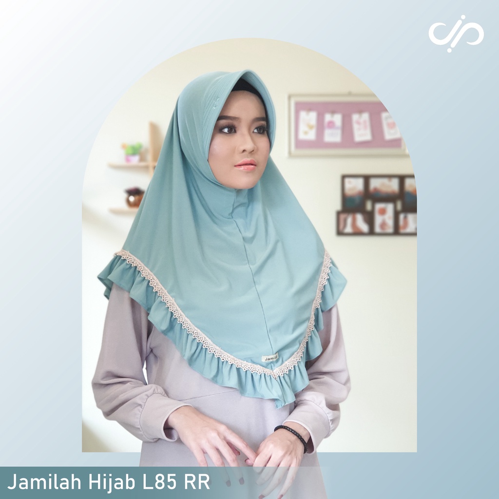 Jamilah Hijab L85 RR: Hijab Instan dengan Detail Renda Bahan Jersey Berkualitas