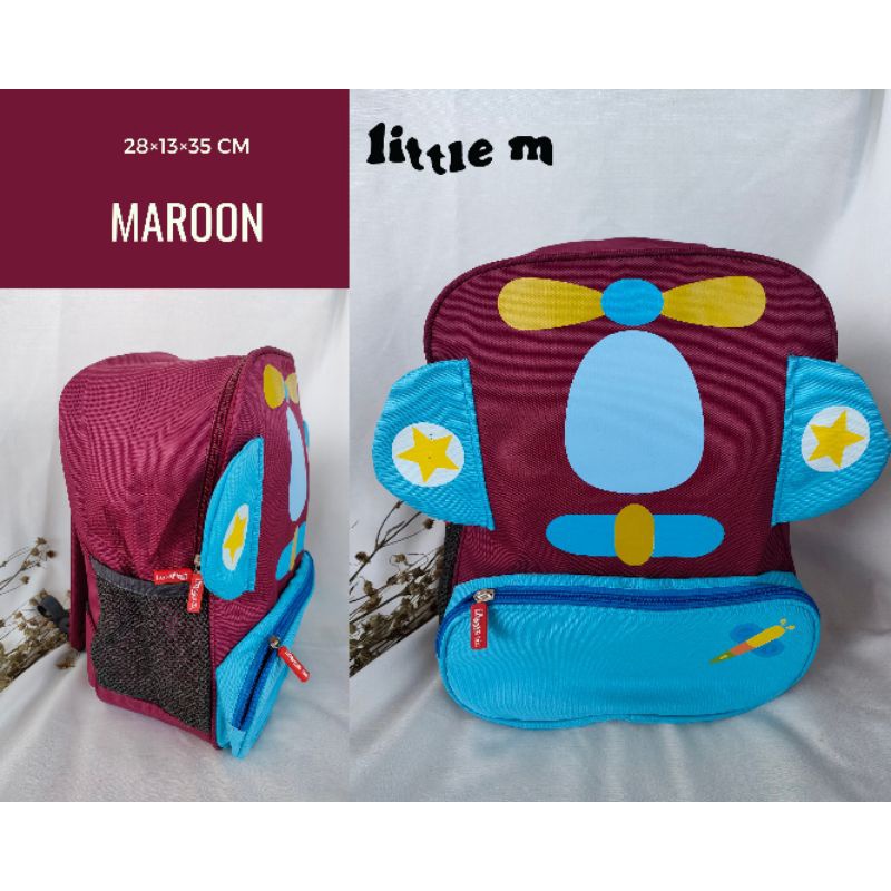 Little m Little v Original Tas sekolah anak cowok cewek I Tas ransel Paud TK I Tas punggung