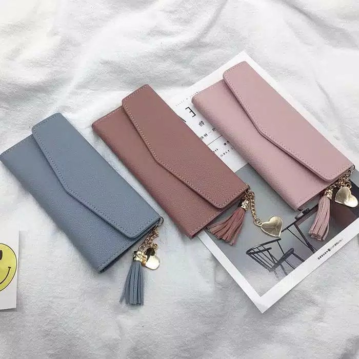 Dompet Wanita Panjang Polos Eleggan Murah Trendy SDA 8802