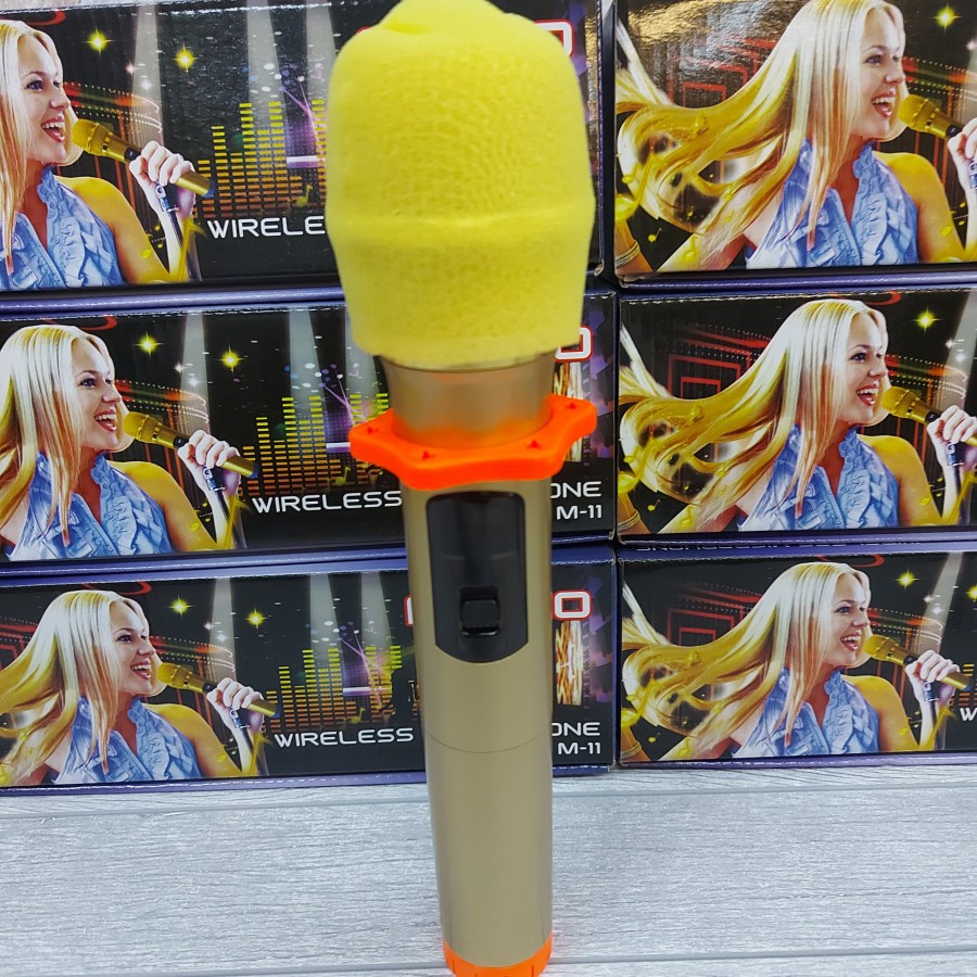 FLECO M 11 MICROPHONE WEARLESS ORIGINAL  MIC KARAOKE WIRELESS