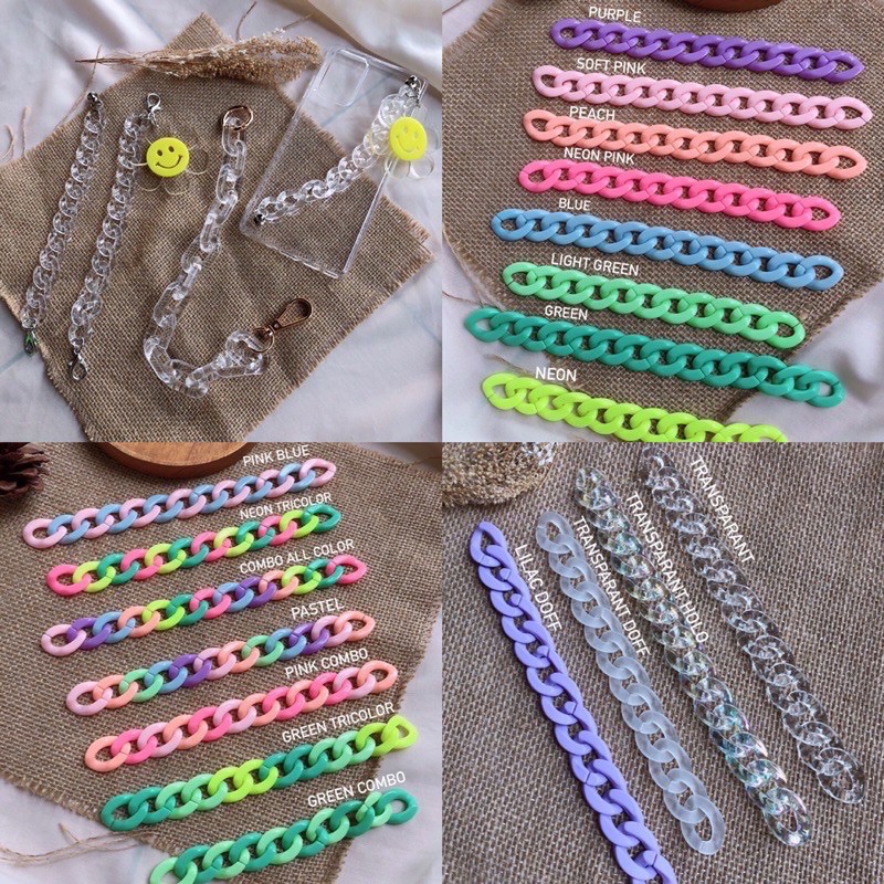 Chain HP / Strap Chain Grip Case / Chain Korean Style / Chain DIY / Chain Masker /  Strap with ORING