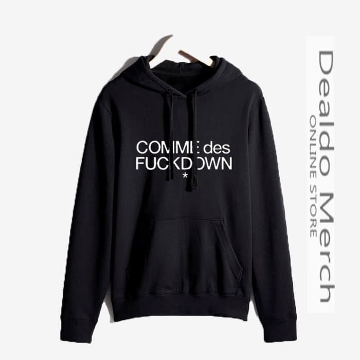Jaket Hoodie HALFZiPPER Sweater Obral Murah COMME_ DES_ FUCKDOWN FUCK