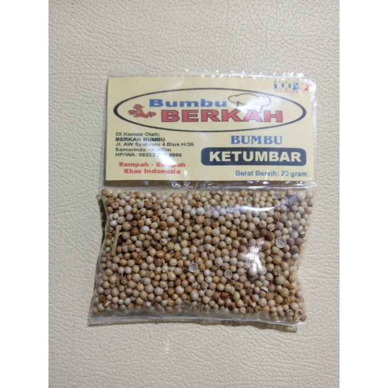 

ketumbar 20 gram / bumbu dapur / bumbu rempah