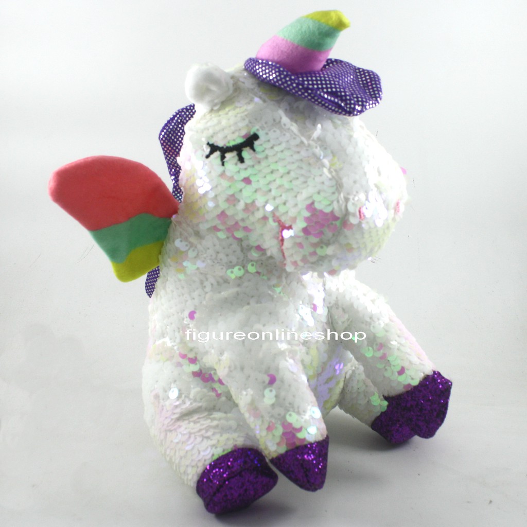 BONEKA SEQUIN UNICORN UNGU