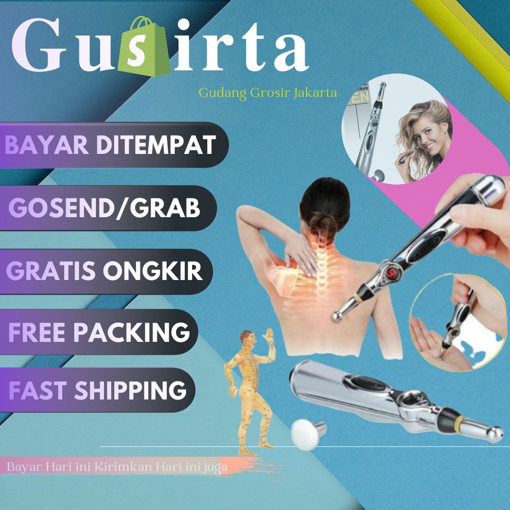 Pena Akupuntur Pijat Terapi Refleksi Elektrik Magnet Therapy Pen Alat Terapi Akupuntur