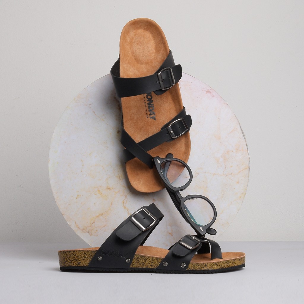 Jack Brown | Sandal Jepit Casual Pria Cowok Santai Original Sendal Ori Footwear | FORIND x Monday