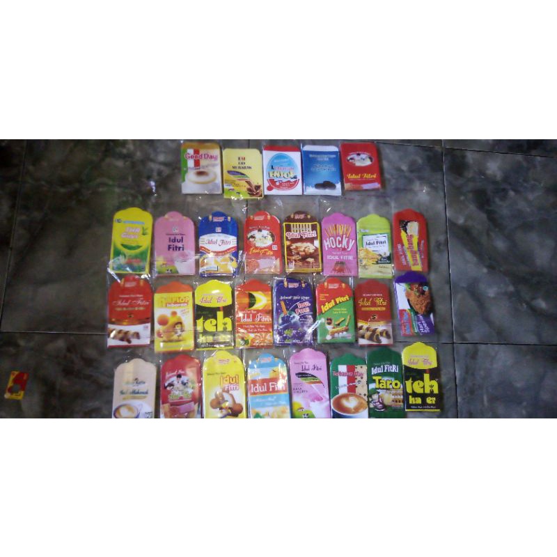 

amplop lebaran motif snack 1 pack isi 10
