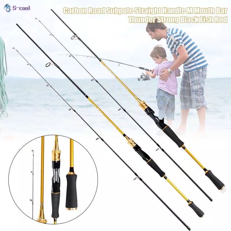 joran pancing casting atau spinning 180 cm - 210 cm bahan serat carbon