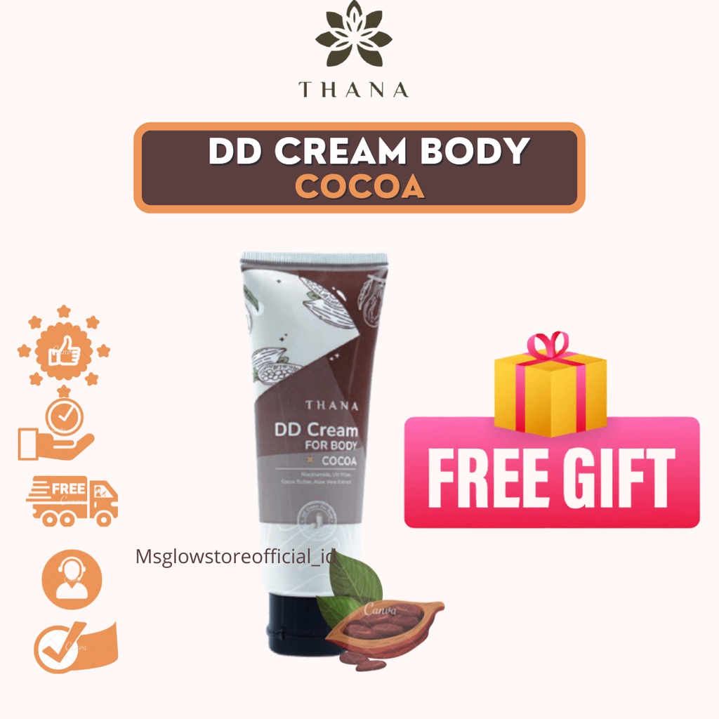 Pemutih Tangan Kaki DD CREAM THANA BEAUTY Cocoa Whitening Body Serum Penghilang Bekas Luka Paling Am