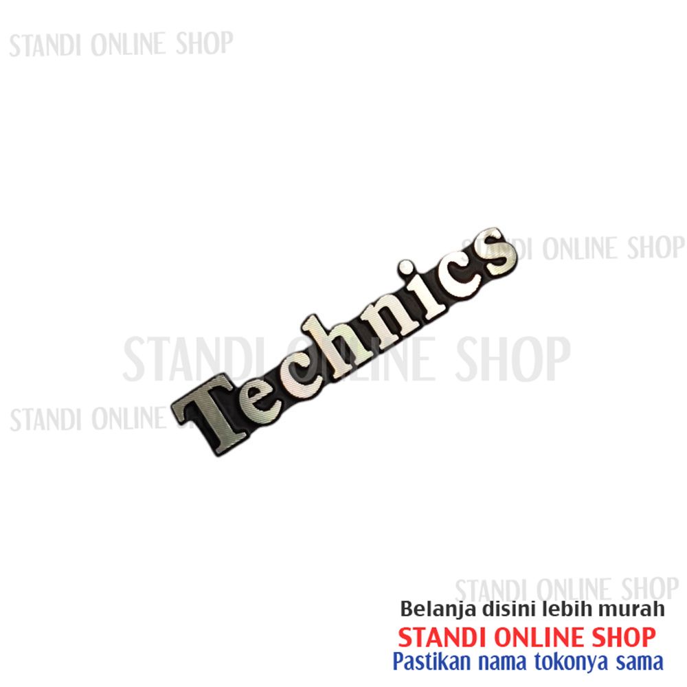 Emblem Aluminium Sticker Decals 3D Logo Technics Audio Speaker