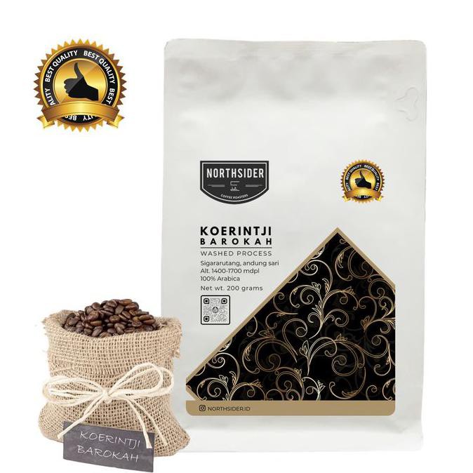 

BIJI KOPI ARABIKA KOERINTJI BAROKAH FULLWASHED - 200GR NORTHSIDER - BIJI KOPI
