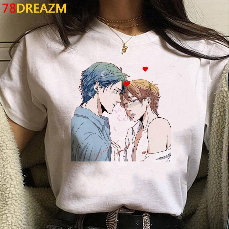 Kaos Yarichin Anime Bitch Club T Shirt - kaos Atasan Cartoon Yarichin B Club Unisex Yaoi T-shirt