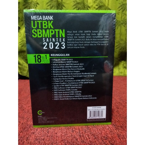 Buku Mega Bank UTBK SBMPTN Saintek 2023