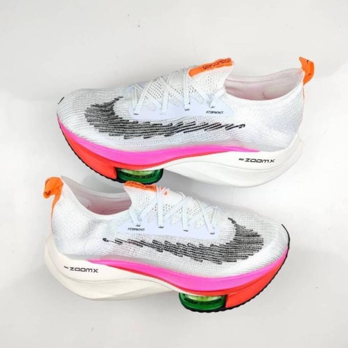 Sepatu Running Nike Alphafly White Pink SALE