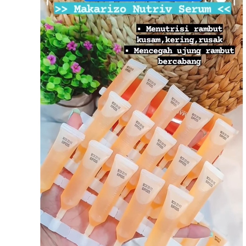 MAKARIZO NUTRIV SERUM 5ML HONEY DEW VITAMIN RAMBUT PERAWATAN KEPALA