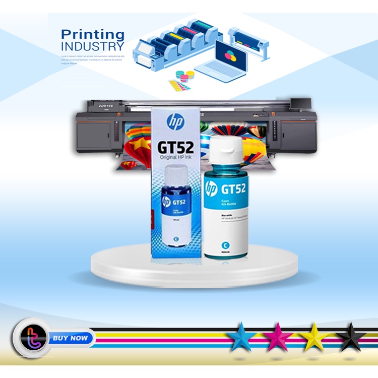 tinta printer HP GT 52-53 CYAN ink tank 115 310 315 319 415 319 419 311 316 318 411 412 416 420