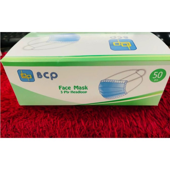 Masker 3Ply Headloop 3 Ply Masker Hijab Disposable Face Mask/ MASKER HEADLOOP/ MASKER HITAM/ HIJAB