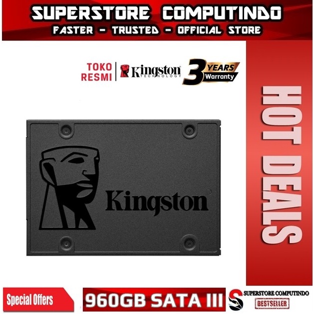 SSD Kingstone 960GB SATA III - SSD Kingstone A400 960GB SATA III