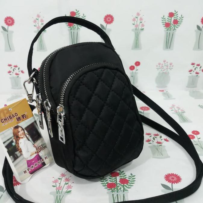 Tas Selempang Chibao Bordir Mini 3Slet Cb8182 Termurah