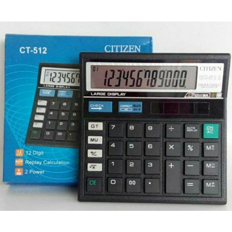 

Kalkulator CT 512 12 Digit -Kalkulator Check / Kakulator Dagang Besar / Calculator CT 512 MURAH