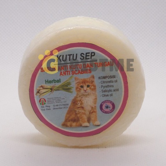 Sabun Anti Kutu Kucing Kutu Sep Herbal Original - Sabun Anti Kutu 