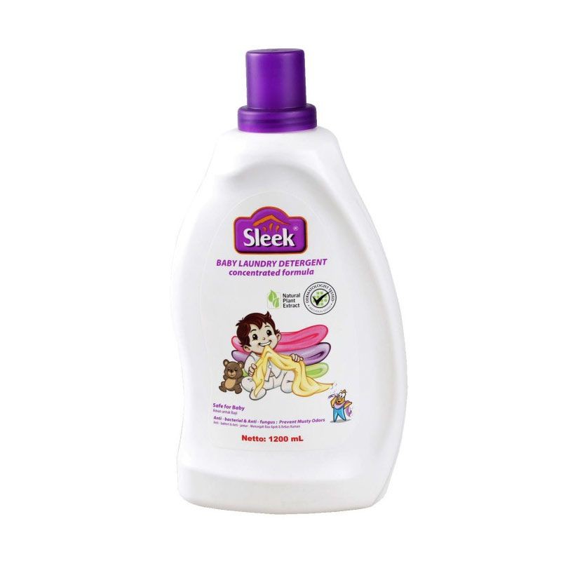 SLEEK BABY LAUNDRY DETERGENT LIQUID BOTOL 1200ML Deterjen Bayi Cair