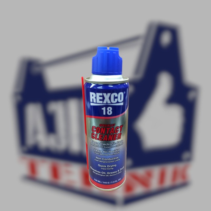 Rexco 18 Contact cleaner pembersih komponen elektronik 220ml murah