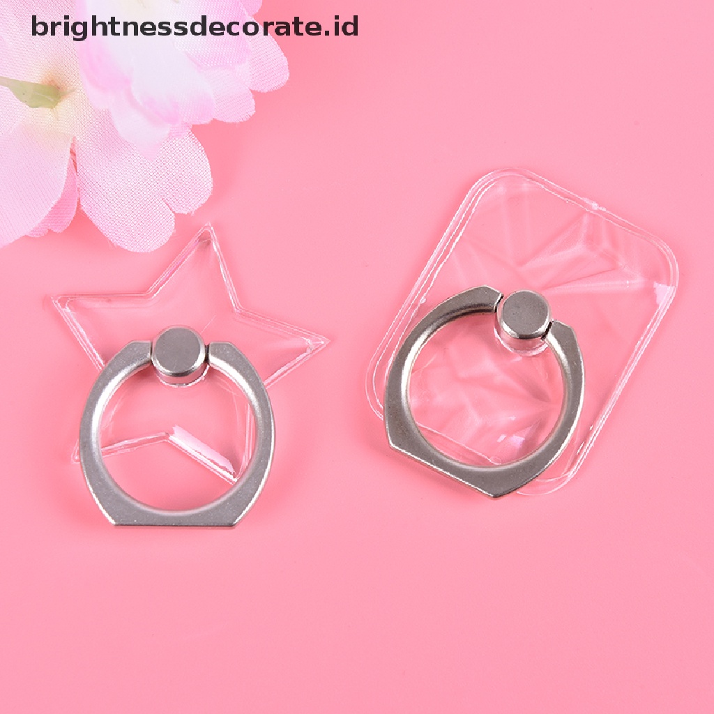 (Birth) Ring Stand Dudukan Handphone Universal Transparan Rotasi 360 Derajat