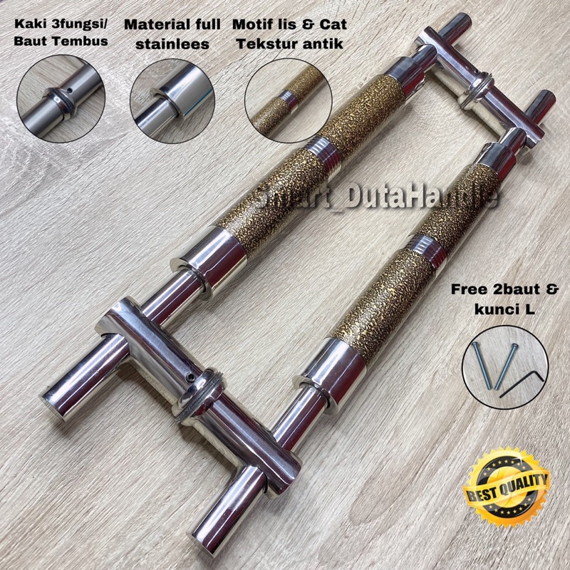 Tarikan Pintu Rumah / pegangan Pintu Baut Tembus / Handle Pintu Minimalis