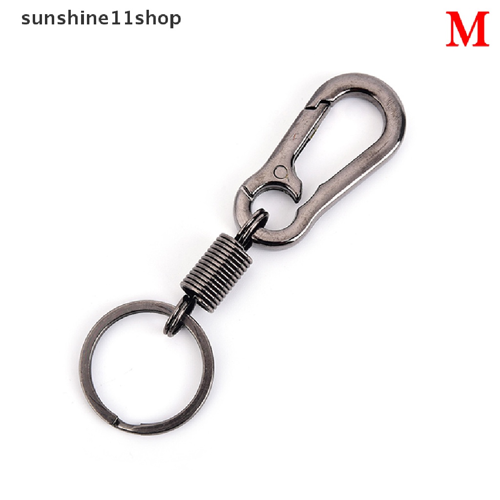 Sho 1pc Gantungan Kunci carabiner Bentuk Labu Bahan Stainless steel anti Hilang