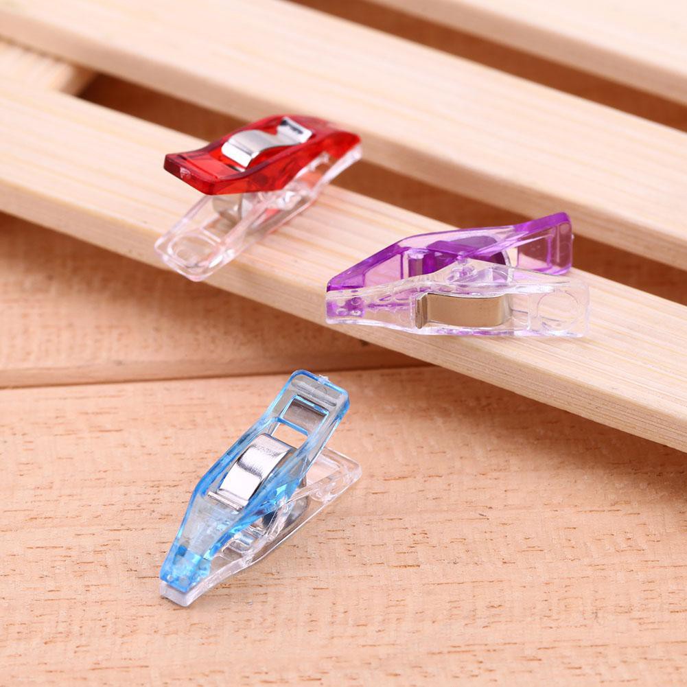 50Pcs Klip Holder Wonder Clip Bahan Plastik untuk Patchwork / Quilting astarit.id