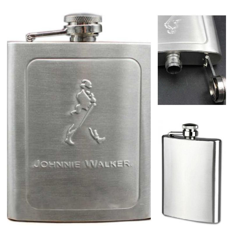 Botol Gepeng Kopi Botol Ceper Teh Stainless Steel 200ml 200 ml