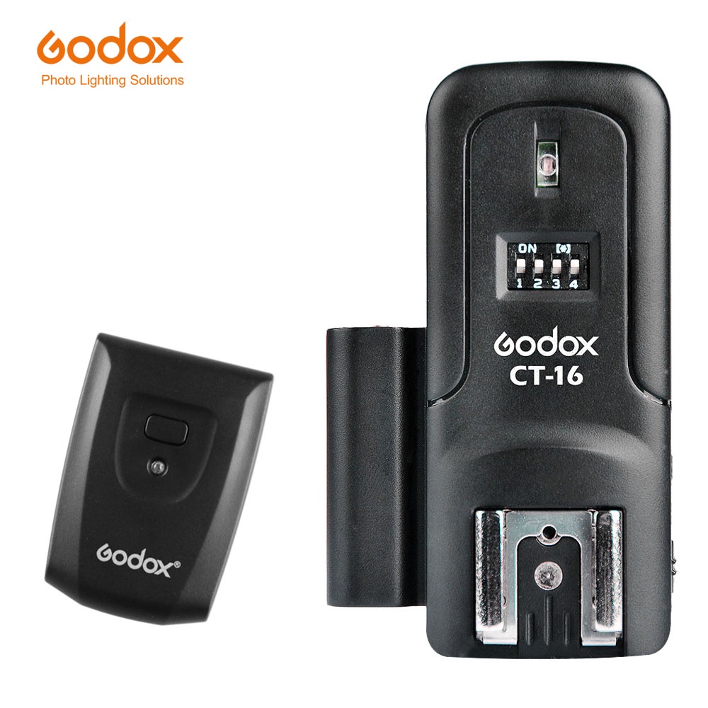 Godox Wireless Flash Trigger and Transmitter 16 Channel - CT-16 - Black