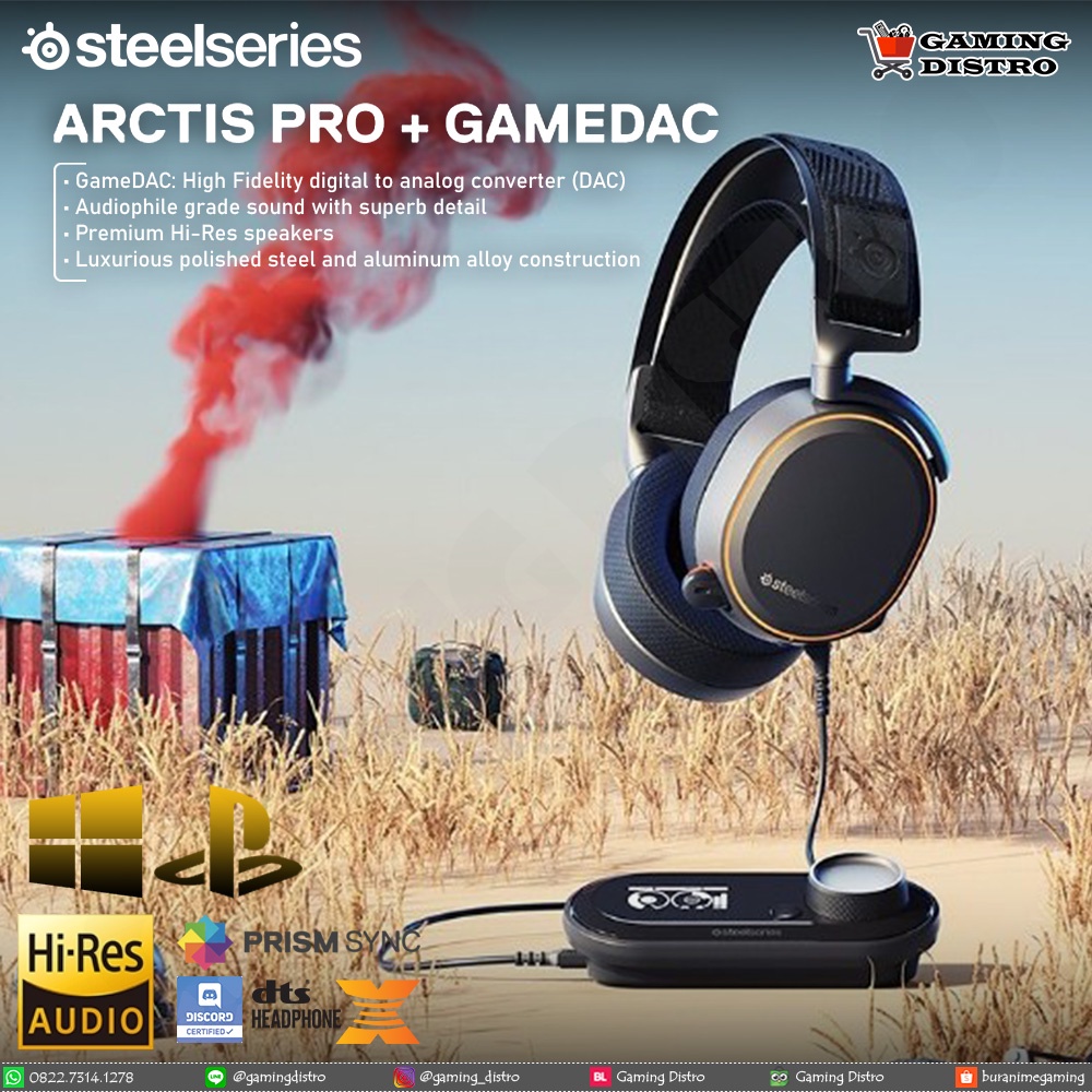 Headset Gaming Steelseries Arctis Pro +GAMEDAC - Arctis Pro +GAMEDAC