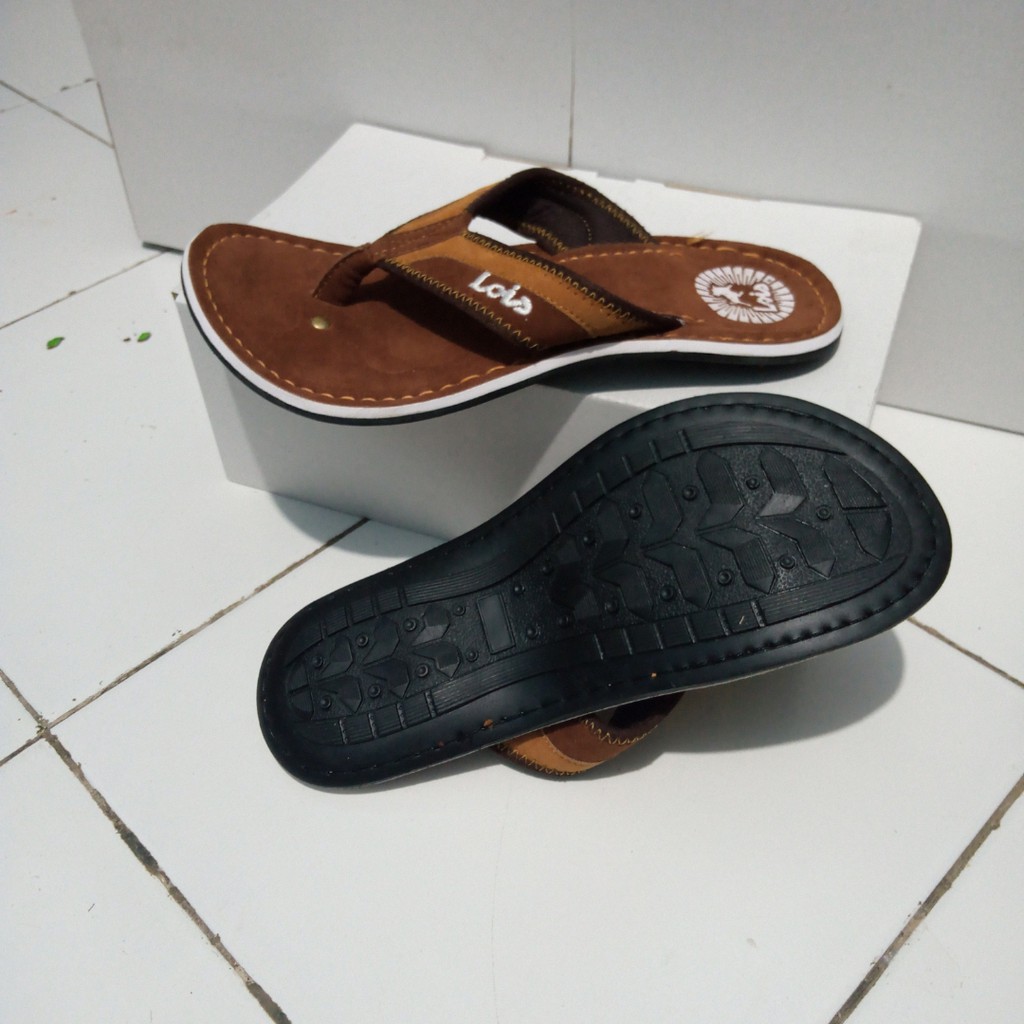 sandal lois pria model jepit flip flop gaya baru trendy