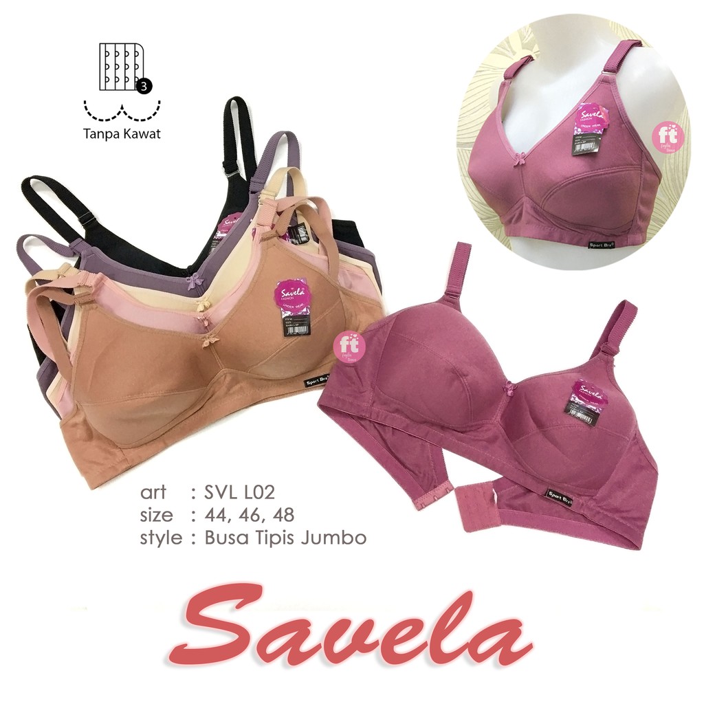 SAVELA | Sport Bra JUMBO KAIT 3 Non Busa / BH Sport JUMBO KAIT 3 Non Busa / L02 44-48