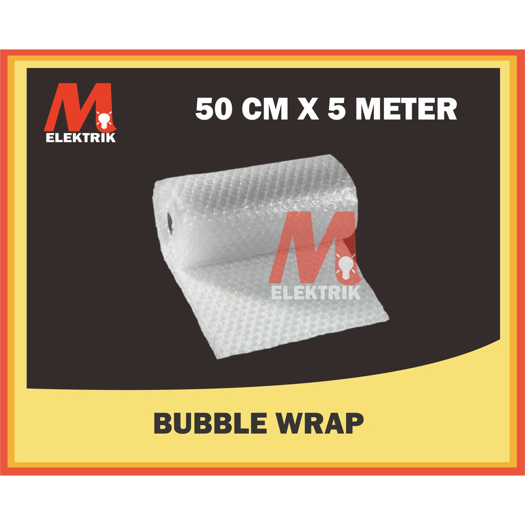 

(5 Meter) JUAL MURAH!!! Plastik Bubblewrap Bubble Wrap Packing 5m X 50 Cm Onlie Shop PACKING