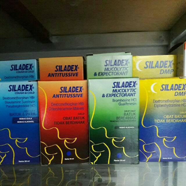 Siladex CC (biru), ME (hijau), ATT (merah), DMP (kuning) 30ml