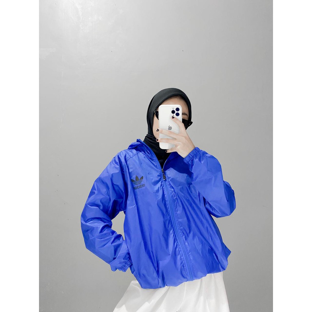 Jaket Parasut Olahraga, Sauna Suit, Jogging, Lari, Bersepeda, Despo, Gym Fitnes, Senam, Pria/Wanita