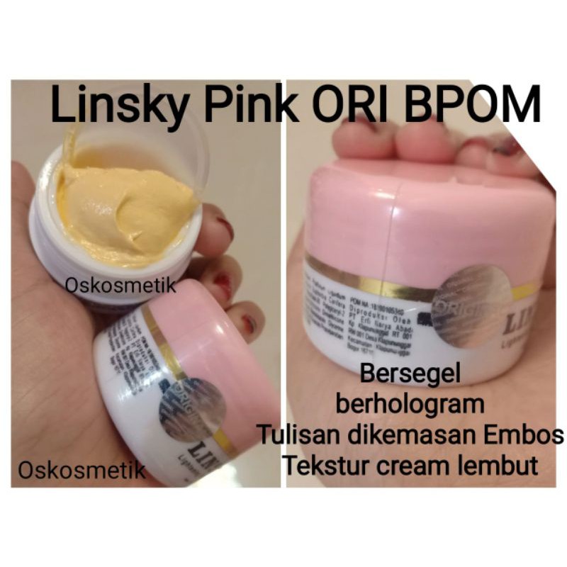 LINSKY PINK BPOM ORIGINAL BEBAS JERAWAT DAN MEMUTIHKAN 1000%