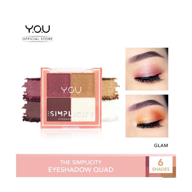 YOU The Simplicity Eyeshadow Quad Glam / Fresh 5,2 g