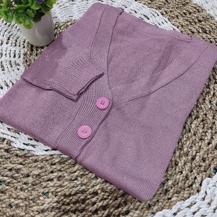 Long Cardy Kancing 3//Cardigan Saku//Cardigan Rajut Oversize-NILA