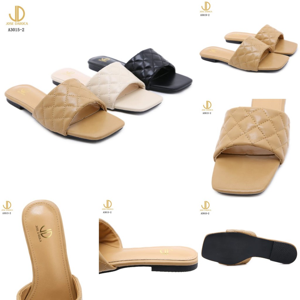 JOSE DAROCA Sandal Slippers Kulit Halus # A3015-2# ORIGINAL