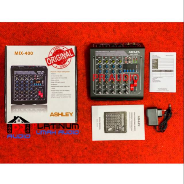 Mixer Audio Ashley Mix400 Mix 400 Mix 400 Original Usb Bluetooth Record Shopee Indonesia