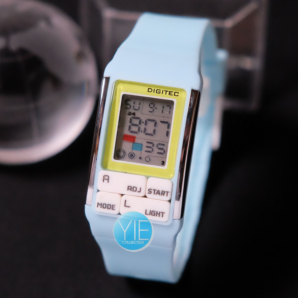 Jam Tangan Wanita Fashion Unik Digitec DG 3005 T Karet Anti Air Original - Biru